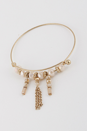 Bead and Tassel Bracelet